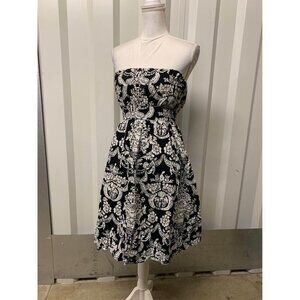 Ambiance Apparel Sleeveless Damask Cotton Dress Size Large